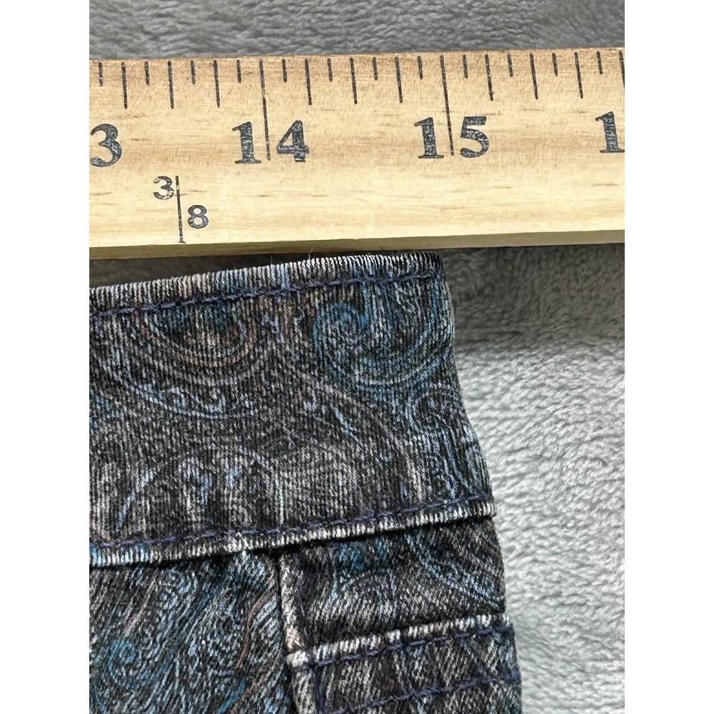 Paige Verdugo Ultra Skinny Jeans Womens Sz 29 Blue Paisley Stretch Beach Walking - Picture 8 of 12